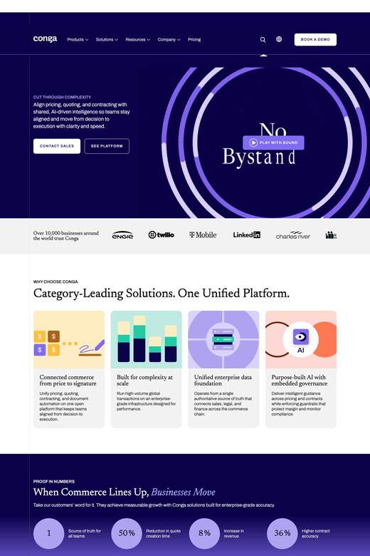 Portrait website preview for revenue operations