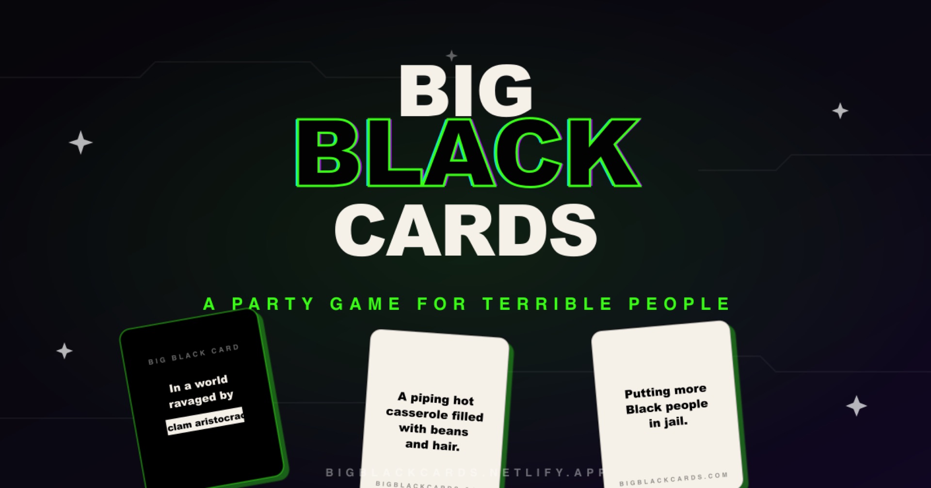 Big Black Cards — preview