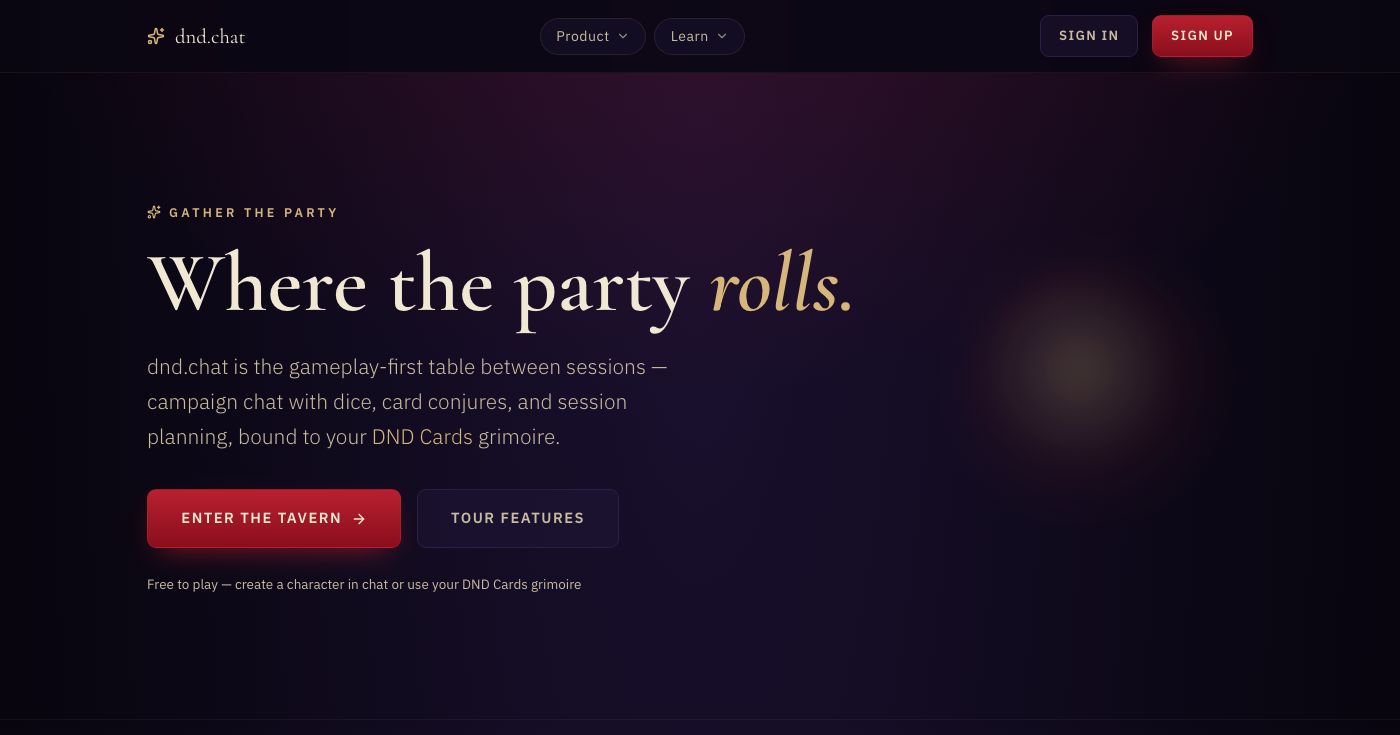 dnd.chat — preview